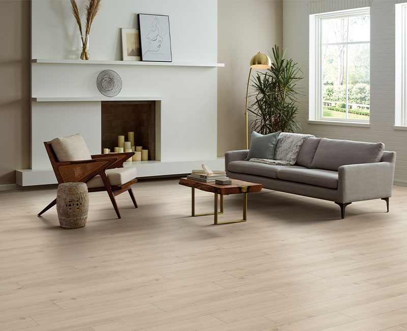 luxury vinyl plank flooring in living room